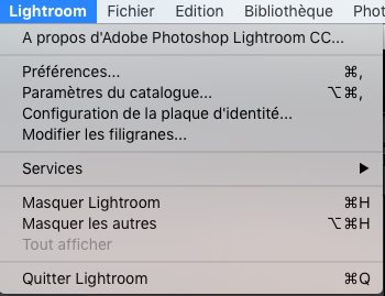 Photopassion - Menu 1